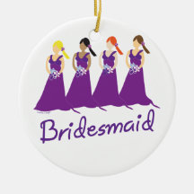 Bridesmaid Christmas Tree Ornament