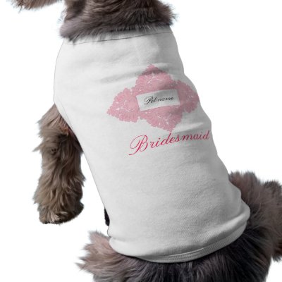 Wedding Attire  Dogs on Bridesmaid Dog Dress Pet T Shirt By Amorettiweddings