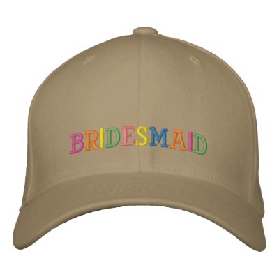 Bridesmaid Embroidered Hat by beka_277