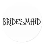 Bridesmaid (Funky) stickers