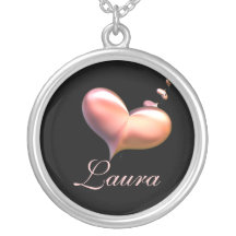 Bridesmaid Gift Heart Strings Custom Necklace