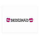 Bridesmaid (Lips Kiss) Post Card