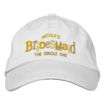 Bridesmaid Party Wedding Gift Embroidered Baseball Cap