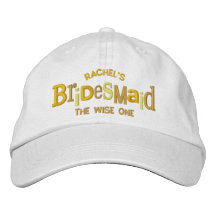 Bridesmaid Party Wedding Gift Embroidered Hats