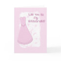 Bridesmaid Pink Dress cards