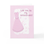 Bridesmaid Pink Dress cards