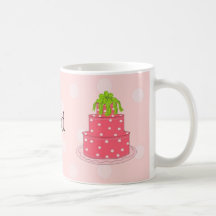 Bridesmaid -Pink Polka Dots Mug