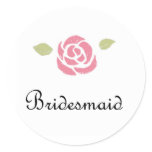 Bridesmaid Rose stickers