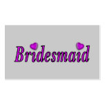 Bridesmaid Simply Love business cards