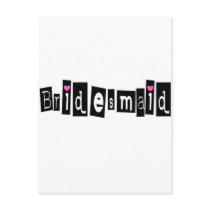 Bridesmaid (Sq Blk)