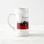 Bridesmaid Stein burgundy mugs