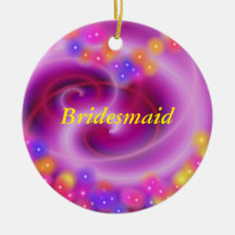 Bridesmaid Swirly Heart Ornament