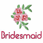 Bridesmaid T shirt with Embroidered Roses embroidered shirts