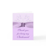 Bridesmaid Thank You Card Lavender Lane