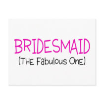Bridesmaid The Fabulous One