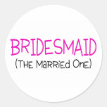 Bridesmaid The Married One Stickers