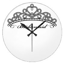 Bridesmaid Tiara Wall Clock