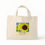 BRIDESMAID Tote Bag gift At your service Sunflower