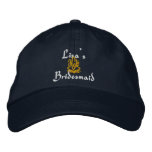 Bridesmaid Wedding Navy embroidered hats