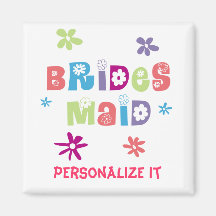 Bridesmaid Wedding Party Magnets