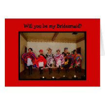 Bridesmaid -- Wild West Dance Hall Girls Greeting Cards