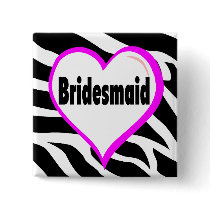 Bridesmaid Zebra Stripes