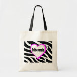 Bridesmaid (Zebra Stripes) Tote Bags