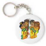 Bridesmaids in Colours of the Sun keychains