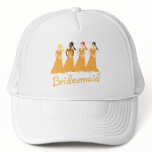 Bridesmaids in Peach Wedding Attendant Hat
