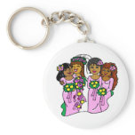 Bridesmaids in Pink II keychains