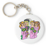 Bridesmaids in Pink keychains