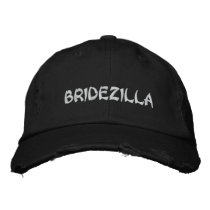 BRIDEZILLA Bride Embroidery cap Embroidered Baseball Caps
