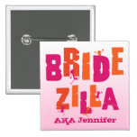 Bridezilla (S) Pinback Button