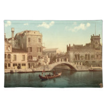Bridge and Canal, Venice Placemat