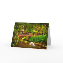 Bridge and Swan - Card
