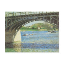 Bridge at Argenteuil and Seine Gustave Caillebotte Post Cards