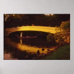 Bridge & Gondola Central Park Poster