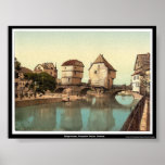 Bridge houses, Kreuznach, Prussia, Germany posters