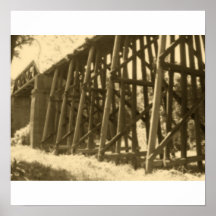 Bridge in Sepia Posters