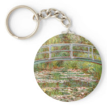 Bridge over a Pond of Water Lilies, Claude Monet Key Chain