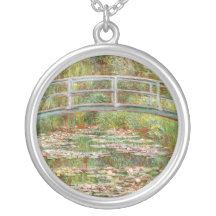 Bridge over a Pond of Water Lilies, Claude Monet Custom Necklace