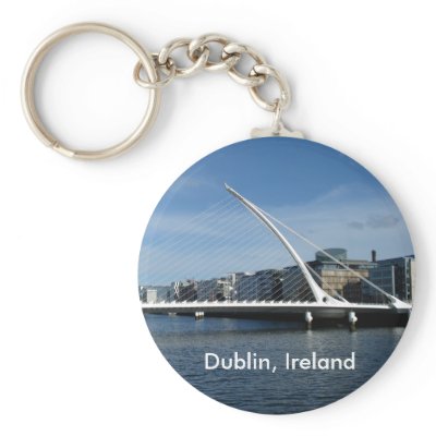 Bridge Over Dublin Ireland River Keyring Key Chains by DigitalDreambuilder