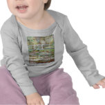Bridge Over Water Lilies Pond - Claude Monet t-shirts