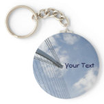 Bridge Spine and Cables Construction Art Keyring Keychains