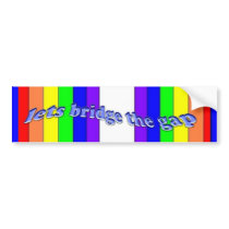 bridge the gap bumper sticker