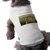 Bridge to Belle Isle Detroit, Michigan, Vintage Dog Clothing