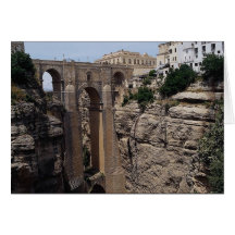Bridge to the Old Quarter, Ronda, Spain Greeting Card
