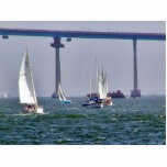 Bridges Bays Coronado Sailboats Ocean Sails Acrylic Cut Out