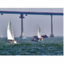 Bridges Bays Coronado Sailboats Ocean Sails photo sculptures