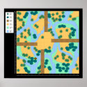 Bridges over Swampy Water - Battlemap Poster posters